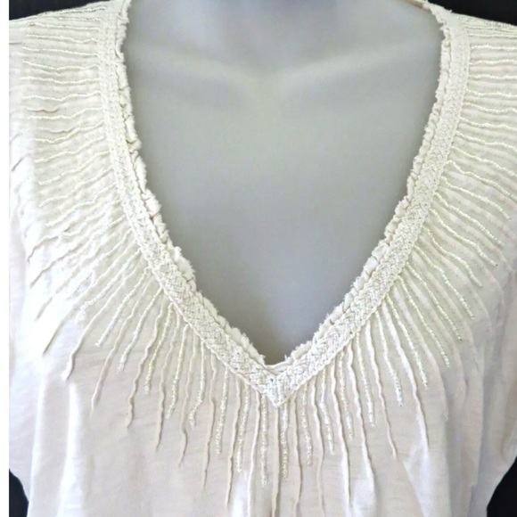 J. Crew Cap Sleeve Beaded Top Women’s Size XS - Picture 4 of 11